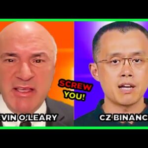 Kevin O'Leary CLAPS BACK against CZ Binance! 👏