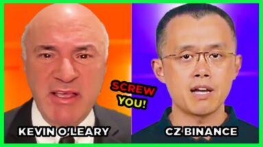 Kevin O'Leary CLAPS BACK against CZ Binance! 👏