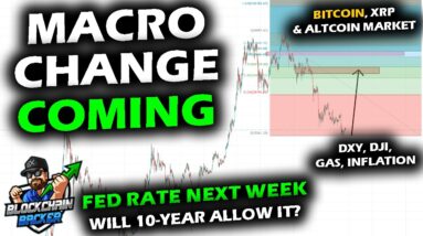 THE TIDES ARE CHANGING in Macro Data, Bitcoin Price Chart vs Dow, Altcoin Market, DXY, Fed Rate Hike