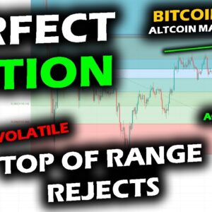 LIKE MAGIC Bitcoin Price Chart and Ethereum Reject Off Top of Range, Hunting for Reduced Volatility