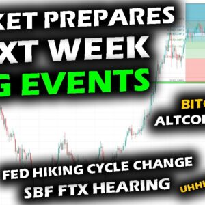 BRACING for NEXT WEEK'S EVENTS, Bitcoin Price Chart and Altcoin Market Coil Before Fed Rate and SBF