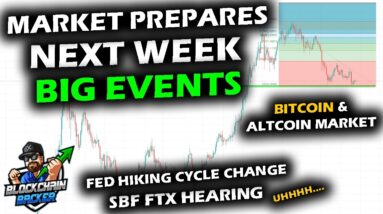 BRACING for NEXT WEEK'S EVENTS, Bitcoin Price Chart and Altcoin Market Coil Before Fed Rate and SBF