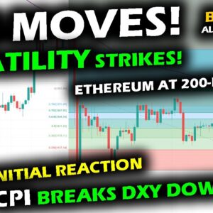 VOLATILITY GALORE as Bitcoin Price Chart, Altcoin Market and DXY React to CPI BEAT! Initial Reaction