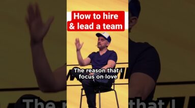 How to hire and lead a team