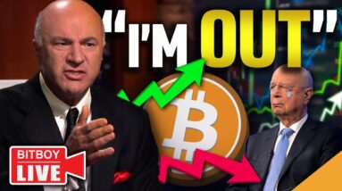 MELTDOWN In Davos! (O'Leary Predicts Crypto is 100% Going to ZERO)