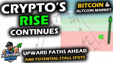 BITCOIN'S RISE TO RANGE TOP, Altcoin Market Sign of Strength thru 200-Day MA, Dominance, Pull Backs