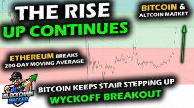 RISING UP Bitcoin Price Charts Cracks Breakout Level, Altcoin Market Grind, Ethereum 200-Day Breach