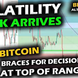 HIGH ANTICIPATION for Volatility as Bitcoin Price Chart Stalls at Range with Altcoin Market Fed Hike