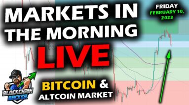 MARKETS in the MORNING, 2/10/2023, Bitcoin, Altcoins and Stocks FALL, SEC Lawsuit