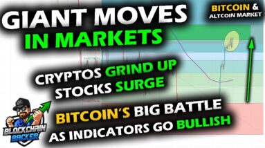 BREAKOUTS in MARKETS, Altcoin Market Squeezes Through Moving Averages, Bitcoin Price Presses Top