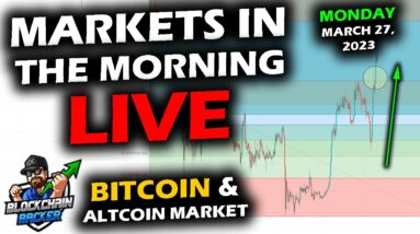 MARKETS in the MORNING, 3/27/2023, XRP Leads, Stocks up on SVB News, Bitcoin Fights, Gold Struggles