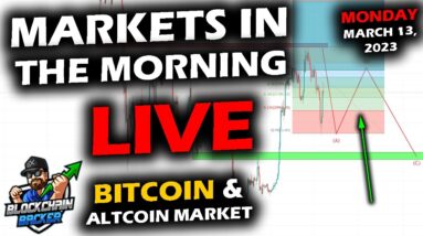 MARKETS in the MORNING, 3/13/2023, Stocks Selling Off as Bitcoin and Altcoins Hold, Metals RISE