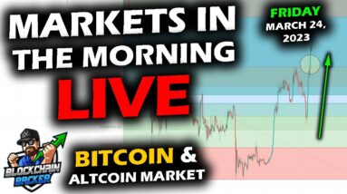 MARKETS in the MORNING, 3/24/2023, Bitcoin & Altcoins Struggle as Binance Halts, Bank Woes, Gold Up