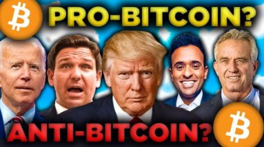 Which 2024 US Presidential Candidates are PRO-BITCOIN? (TRUMP vs DESANTIS)