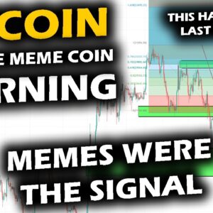 HAPPENING AGAIN, Bitcoin Price Chart Behaves Identical as Meme Coins Run and Top at the SAME SPOT