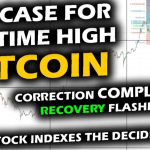 The Case for Bitcoin's New All Time High, Correction to Recovery, Stock Market Index Influence